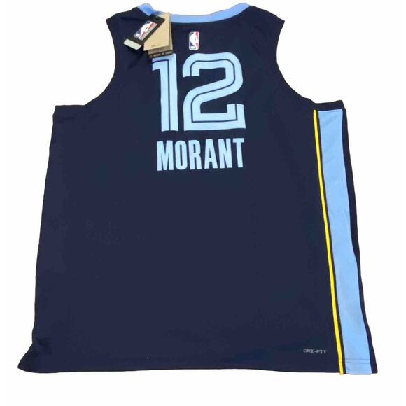 Nike Memphis Grizzlies Icon Edition Jersey Mens Large NBA Swingman Morant L - Picture 1 of 8